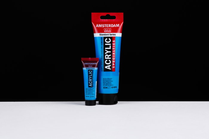 Amsterdam Standard Series Peinture Acrylique Bleu Métallique 834 - 20 ml